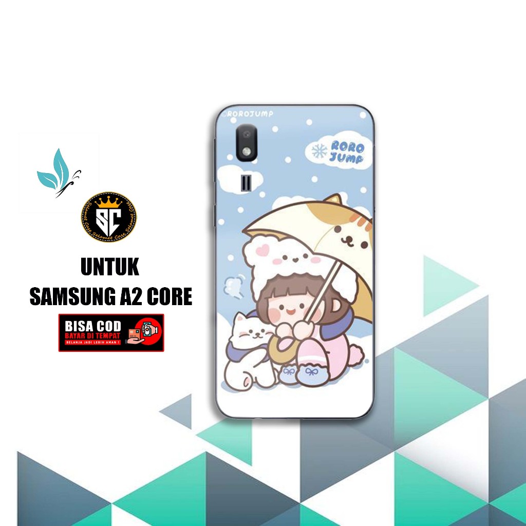 Case SAMSUNG GALAXY A2 CORE Hardcase 2D Glossy Terbaru [MOTIF CUTE] - Softcase Hp - Custom Case - Ca