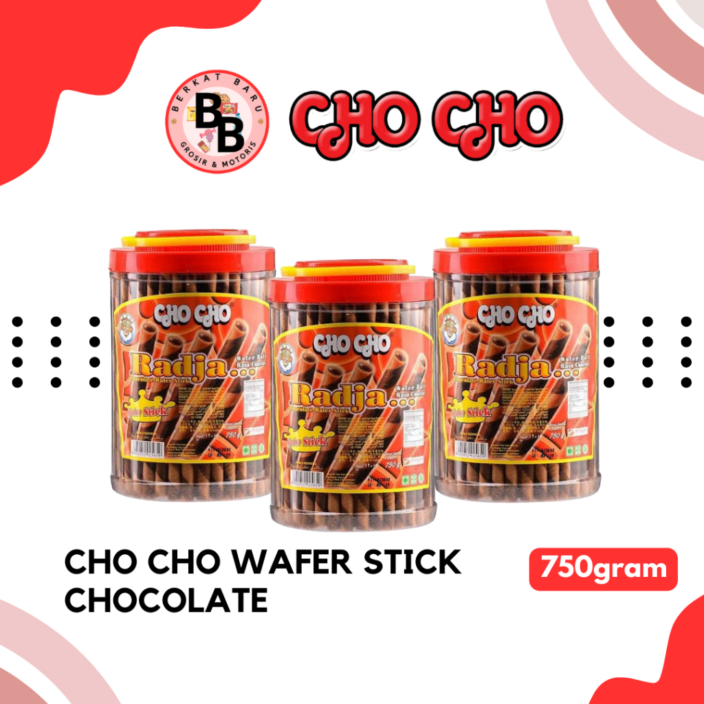 

[BB SNACK] CHO CHO RADJA WAFER ROLL TOPLES 670GRAM