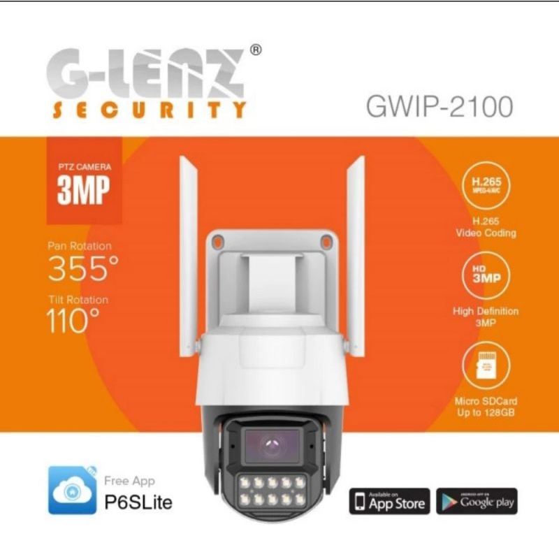 GLENZ SMART IP CAMERA CCTV PTZ GWIP - 2100 ( 3MP )