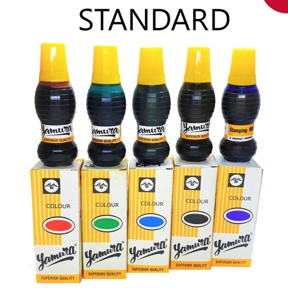 

[PCS] STAMP PAD / TINTA YAMURA STANDARD ISI ULANG REFILL 27 CC