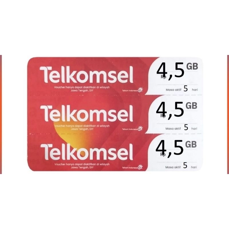Voucher data Telkomsel 4.5GB