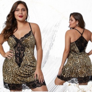 { MyReseller } Baju Dinas Big Size Jumbo New Edition Lingerie Hot Sexy Mid Transparan Motif Soft Lac