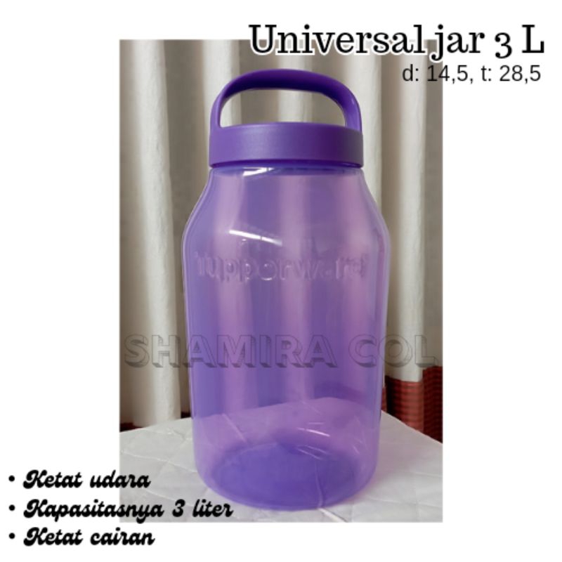 Universal jar 3 liter tupperware