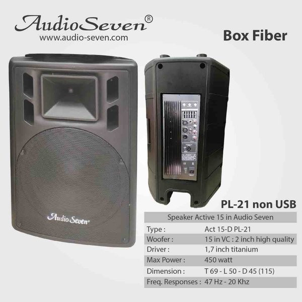 SPEAKER AKTIF AUDIO SEVEN 15-D PL 21 15 INCH ORIGINAL AUDIOSEVEN