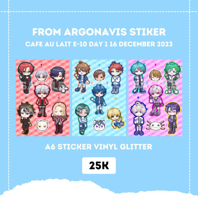 

From Argonavis A6 stiker vinyl glossy glitter
