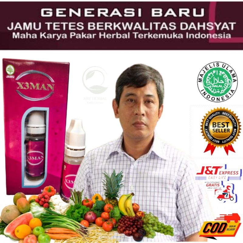 Herbal X3MAN/xtriman/xtrimen JAMU TETES 15.ml HERBAL Bpk. BAYU DININGRAT