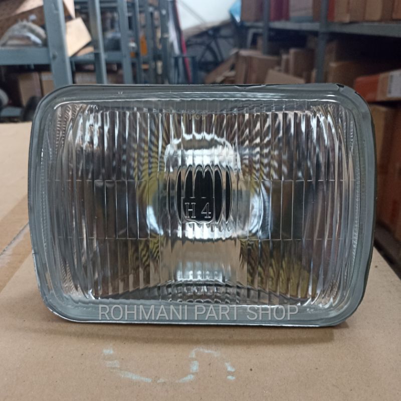 LAMPU DEPAN/ HEAD LAMP/REFLEKTOR LAMPU DEPAN KOTAK 7INCH UNIVERSAL