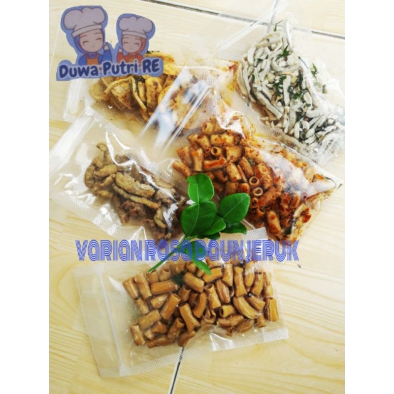 

5PCS cemilan kriuk gurih murah meriah rasa daun jeruk