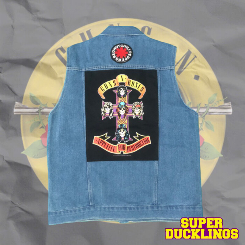 Denim Vest GNR / Scorpions / RHCP Original