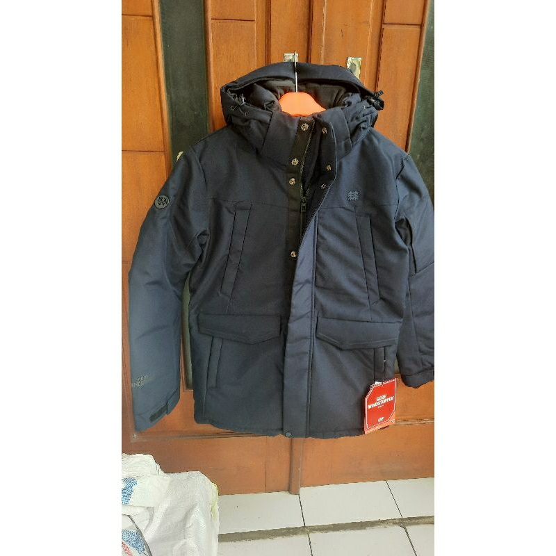 JAKET GUNUNG HIKING WINTER KOLON SPORT PARKA DOWN WINDSTOPPER NAVI ORIGINAL