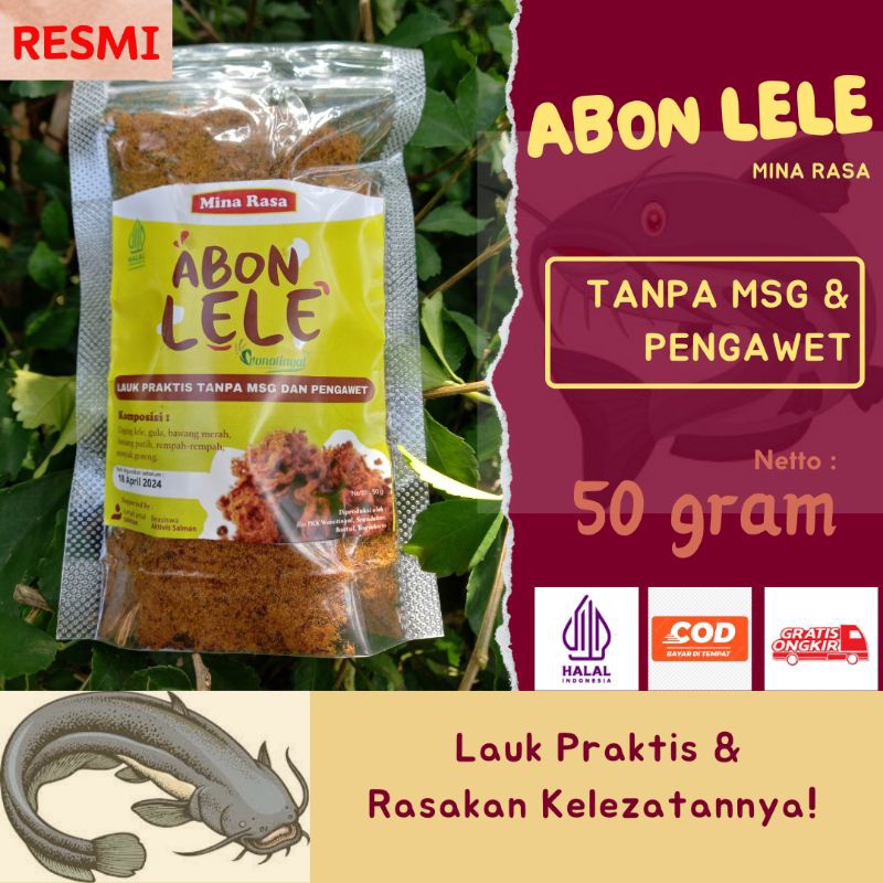 

Abon Ikan Lele Mina Rasa Halal Tanpa MSG dan Pengawet (50 gram)