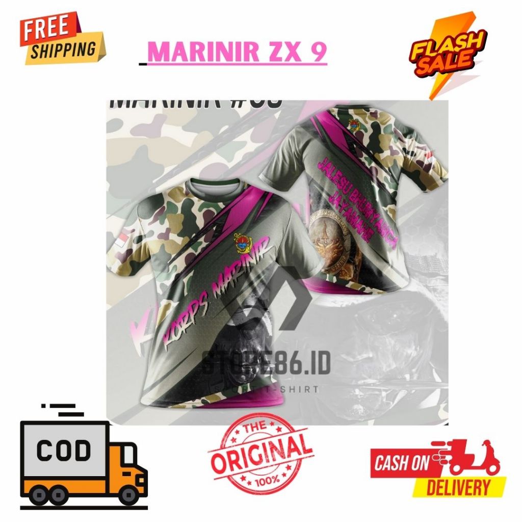 JERSEY MARINIR ZX 1 FULLPRINT SUBLIME / KAOS MARINIR DRIFIT / JERSEY MARINIR / FULL PRINTING