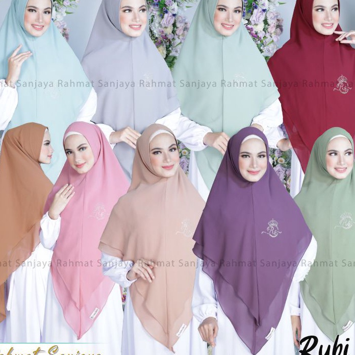 Dijamin Ori TERBARUKHIMAR 2 LAYAR JUMBO MODEL MUTIARA SAWAROSKY RAHMAT SANJAYA KHIMAR 2 LAYAR JUMBO 