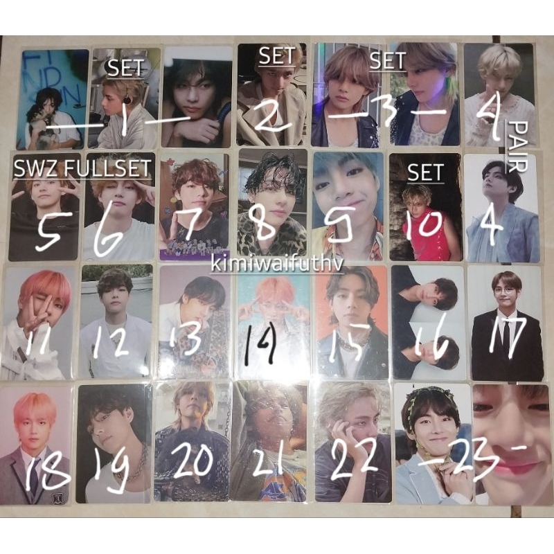 READY STOCK BTS BTS BTS BANGTAN SEONYEONDAN TAEHYUNG LAYOVER JPFC UMS PC PHOTOCARD ALBUM BLURAY DVD 