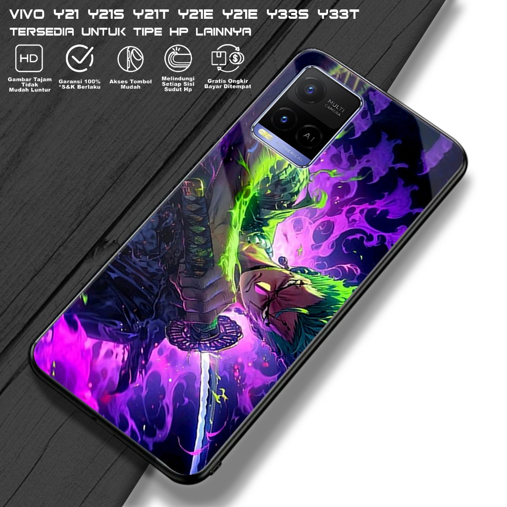 Case Vivo Y21 Y21S Y21A Y33S Y33T ( Zoro ) Case Glossy Premium - Casing Hp - Case Hp - Softcase Hp -