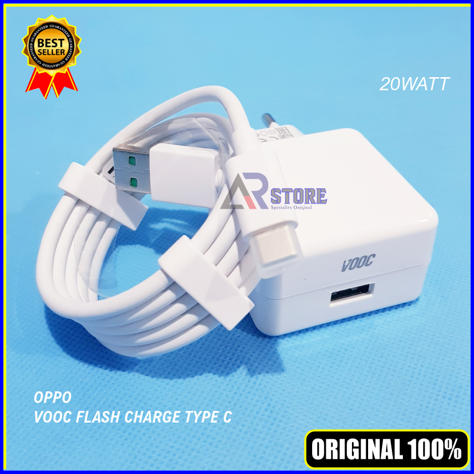 Adaptor Kepala Charger Oppo Reno 2f Reno 3 K3 Original 100% Copotan Hp CHARGER OPPO TYPE C AR