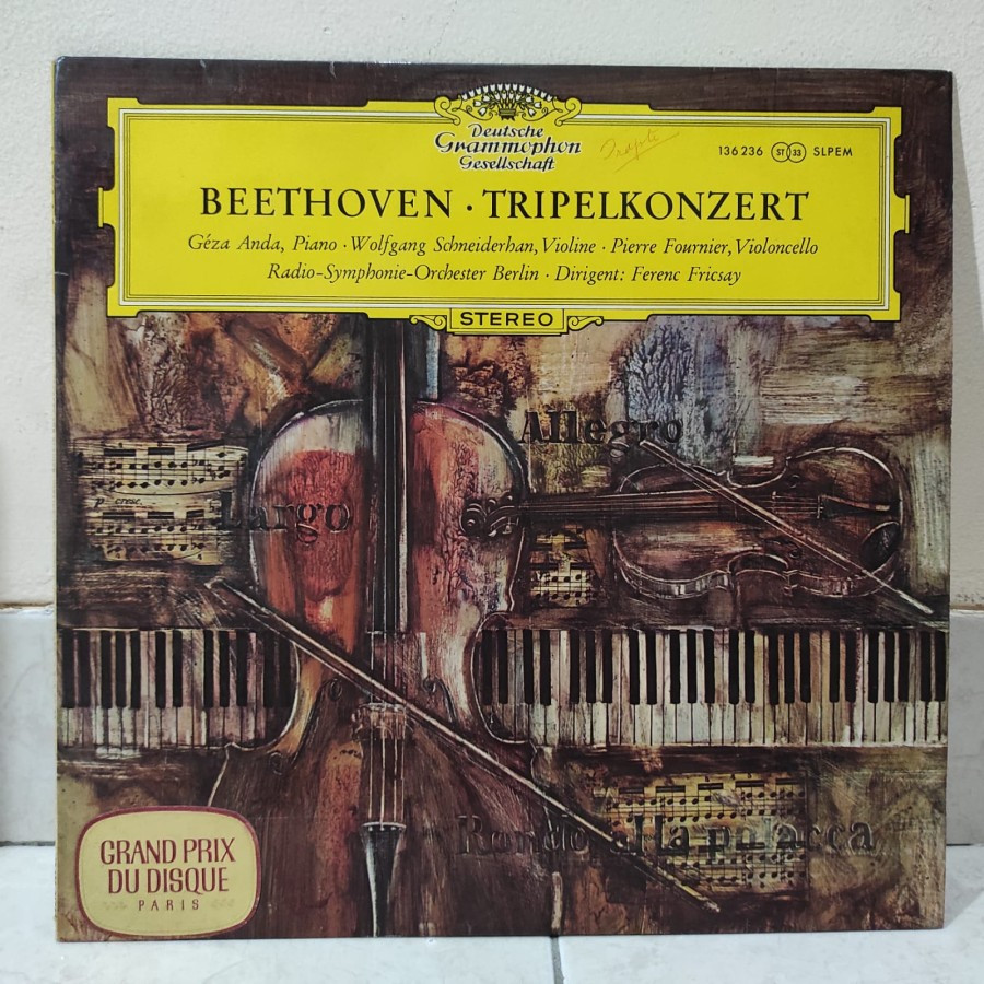Beethoven Tripelkonzert Vinyl Piringan Hitam Klasik
