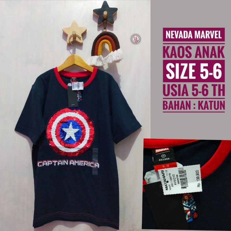 Kaos Anak Laki-Laki NEVADA MARVEL Kaos Anak NEVADA MARVEL Kaos NEVADA MARVEL