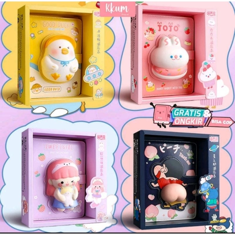 

Buku Squishy Book Daily Notebook/Agenda Buku Catatan Cute Diary