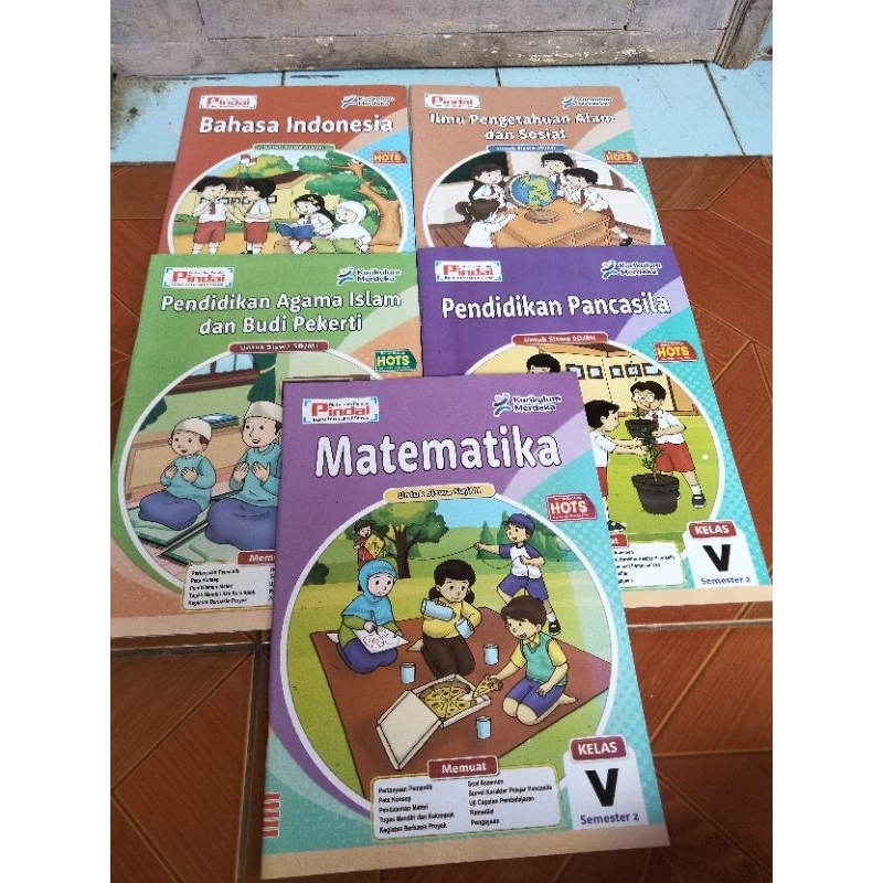 BUKU LKS Semester 2 Agama islam,Mtk,pkn,Ipas,Bhs Indo SD KELAS 5 KURMER