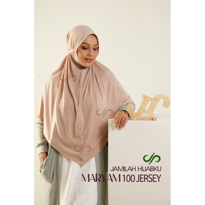 Jamilah Hijab Maryam 100 Yersi - Bahan Jersey Lembut, Elegan, dan Nyaman