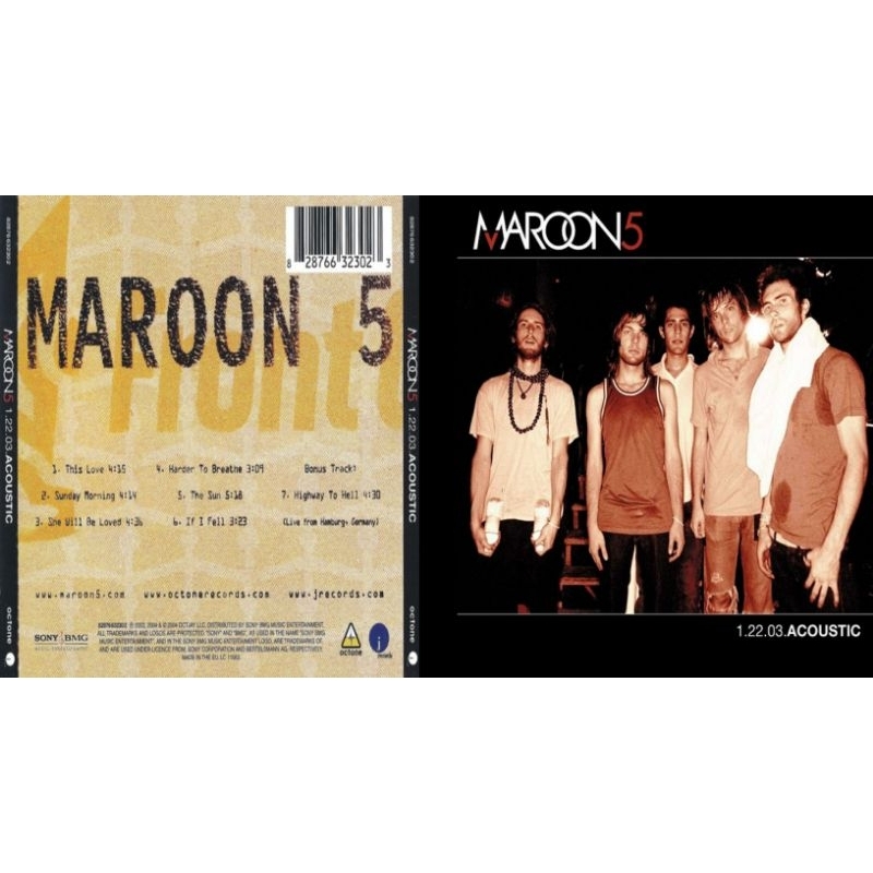 cd maroon 5 acoustic 2004