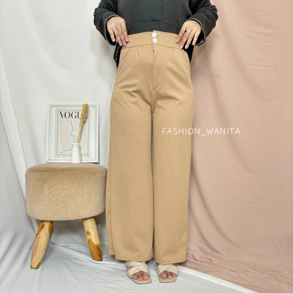 KULOT KNITT KANCING SUSUN/KULOT KNITT AROMALIN PREMIUM