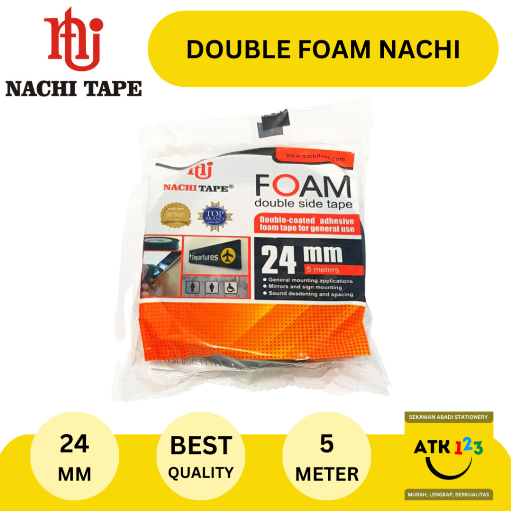 

Isolasi Double Foam Merk Nachi 24mm x 5m