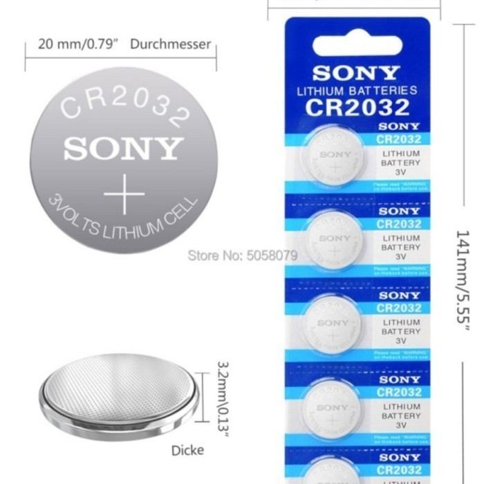 Yuyustore59 Baterai Sony Cr2032 Battery Sony Cr2032 Batere Sony Cr2032 Original