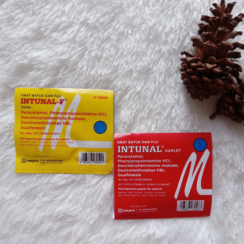 INTUNAL | INTUNAL F | INTUNAL FORTE | INTUNAL BATUK FLU | TABLET BATUK FLU | BATUK FLU | PANAS DEMAM
