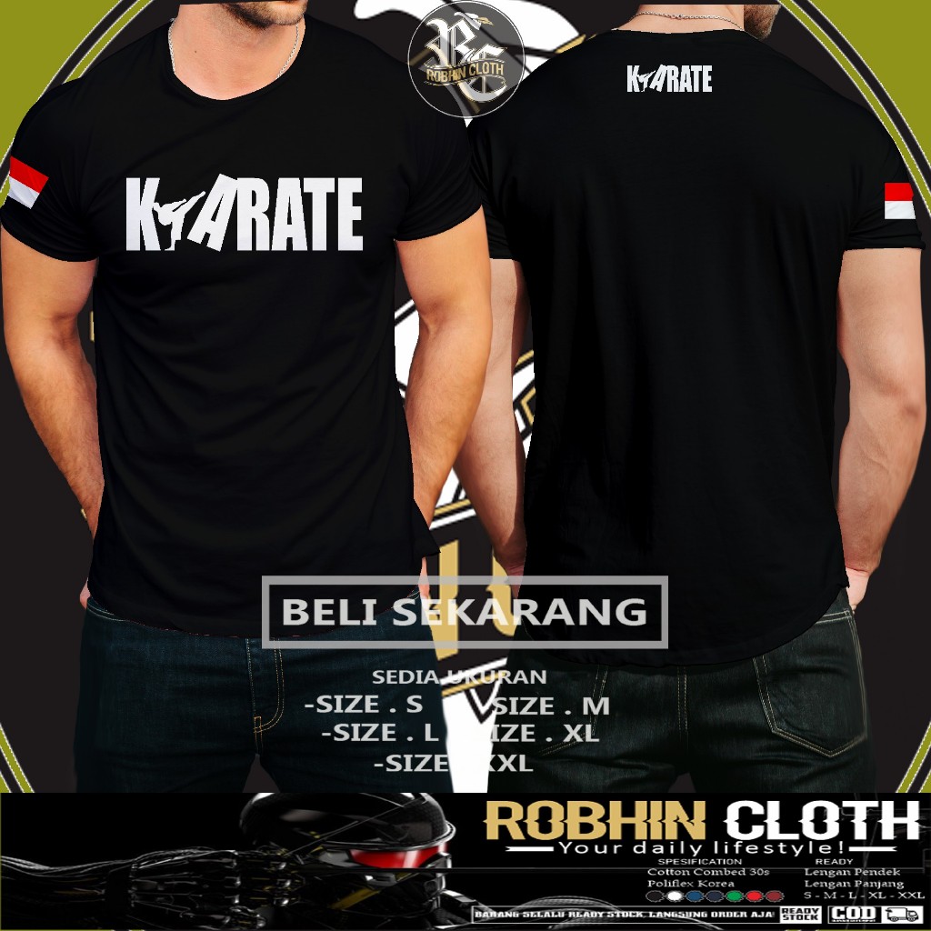 Kaos Karate Fighter Baju Sport