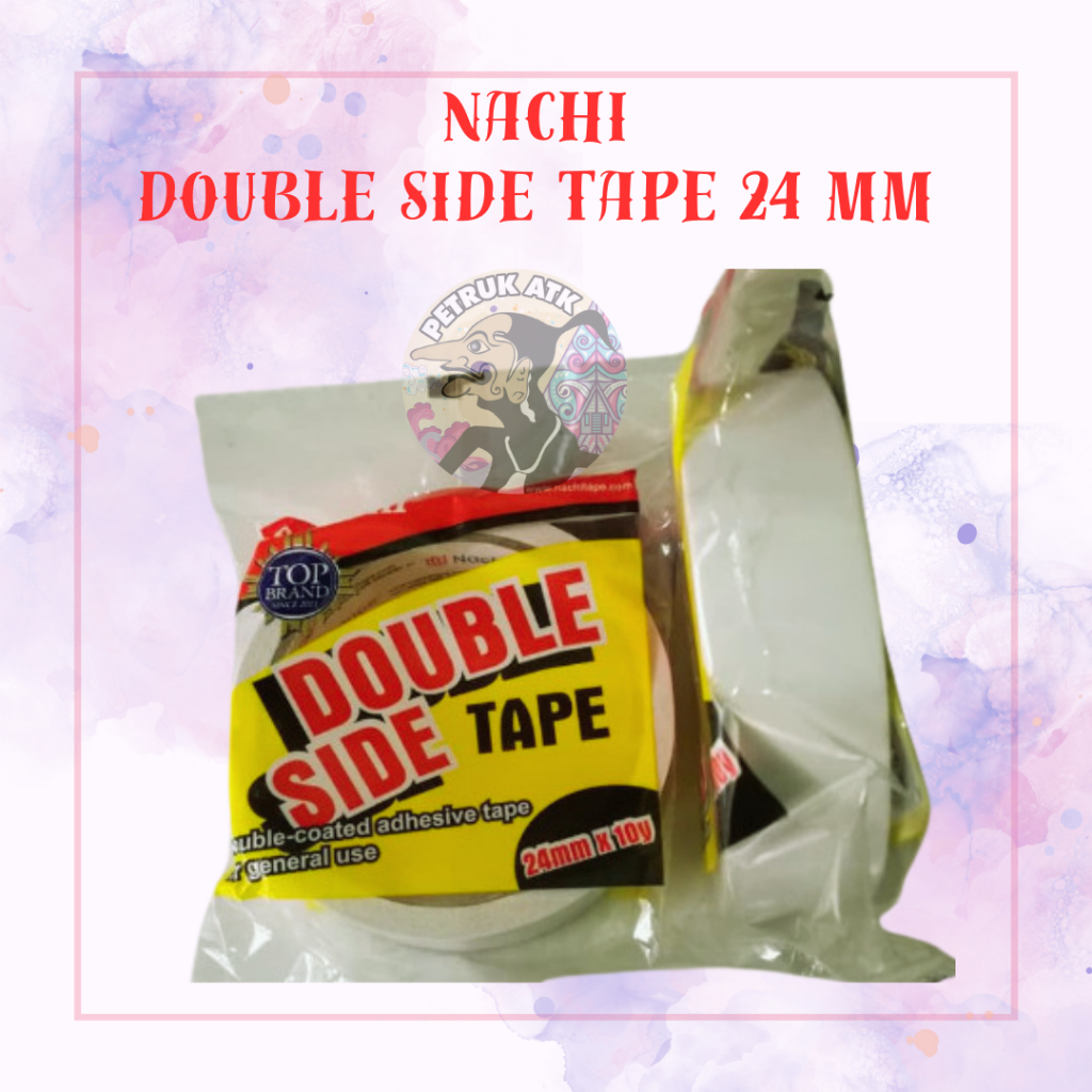 

[PCS] ISOLASI DOUBLE TAPE NACHI 1 INCH / 24 MM X 10 YARD TAPE DUA SISI