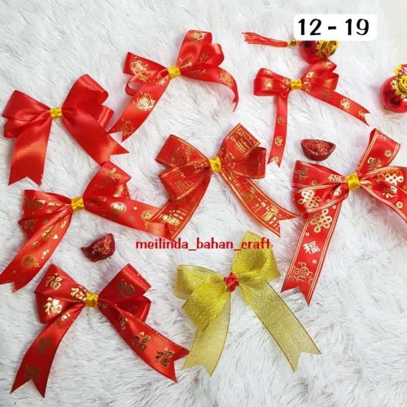 

PITA KADO HAMPERS CNY SINCIA IMLEK CHINESE NEW YEARS (12-19)Pita untuk hiasan parcel kado atau hantaran merayakan Sincia Imlek Chinese New Year