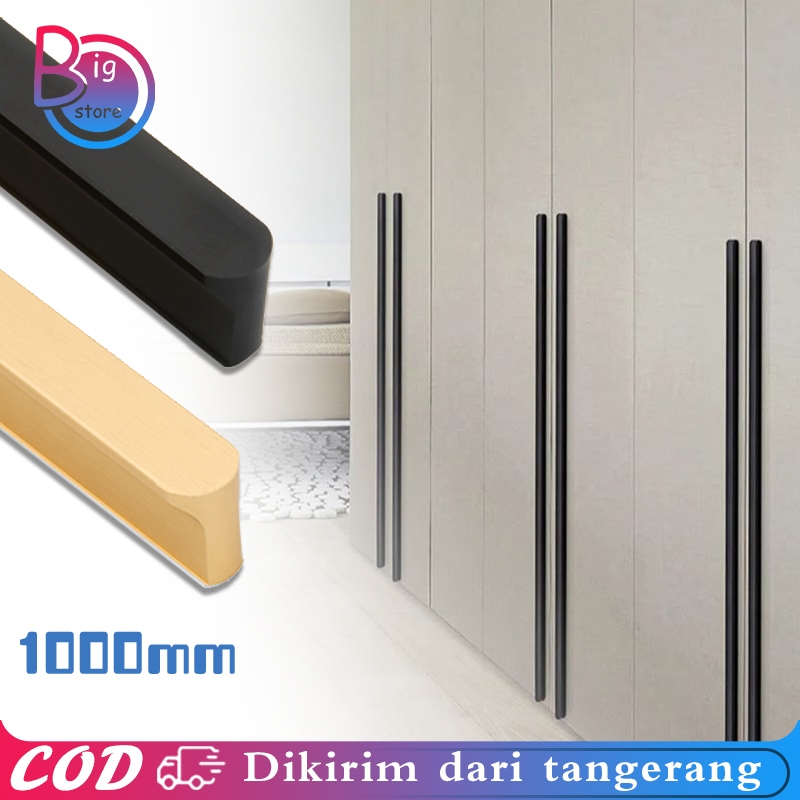 1m Handle Lemari Panjang Tarikan Lemari Dapur Modern Handle Furniture Tarikan Pintu Lemari Minimalis