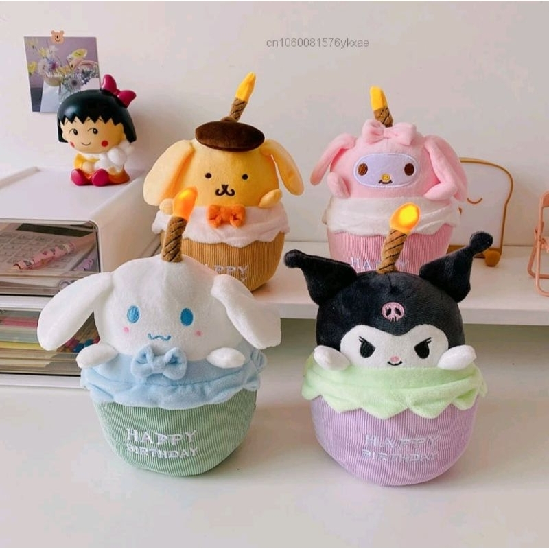 Boneka Bonekah Squishmallow Sanrio My Melody Kuromi Plushie Plush Toys Plush Doll Cute Unik Lucu kad
