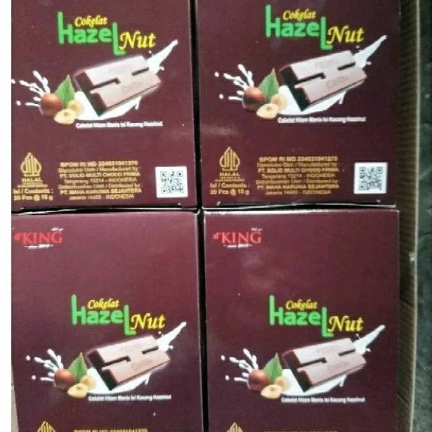 

dking coklat hazelnut 1 dus isi 4 pak