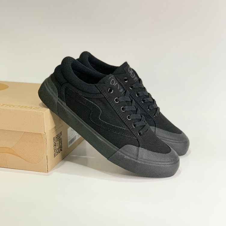 Sepatu Patrobas Cloud Low All Black ( Size 35 - 45 ) - Sneakers ORIGINAL