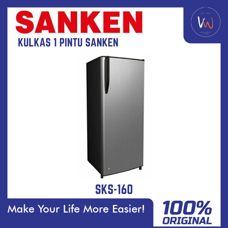 Freezer Kulkas Sanken SKS-160 / Freezer Es Batu / Freezer Daging