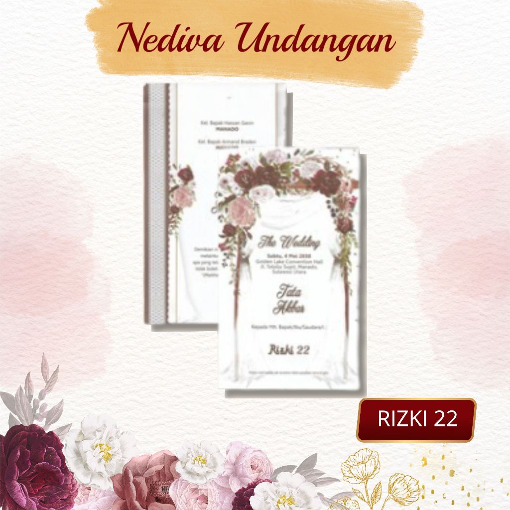Blangko Undangan Rizki 22 Harga Murah