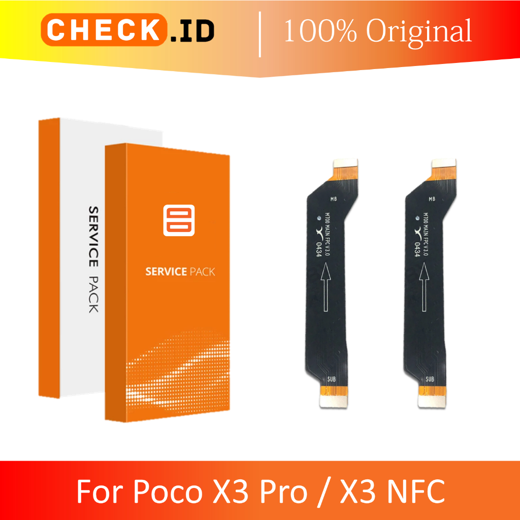 [ CHECK.ID ] FLEXIBLE MAINBOARD MAIN BOARD FPC UI XIAOMI POCO X3 PRO / X3 NFC ORIGINAL
