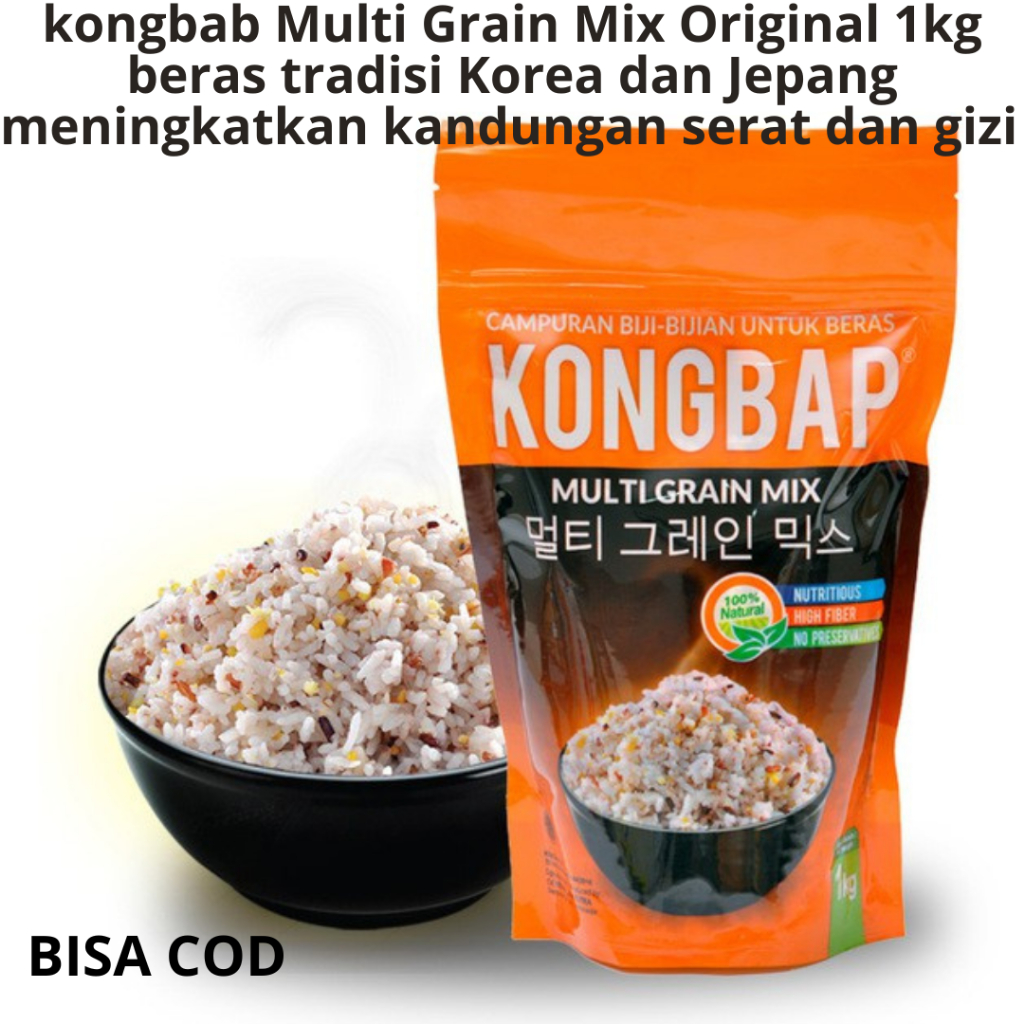 

kongbab Multi Grain Mix Original 1kg beras tradisi Korea dan Jepang meningkatkan kandungan serat dan gizi