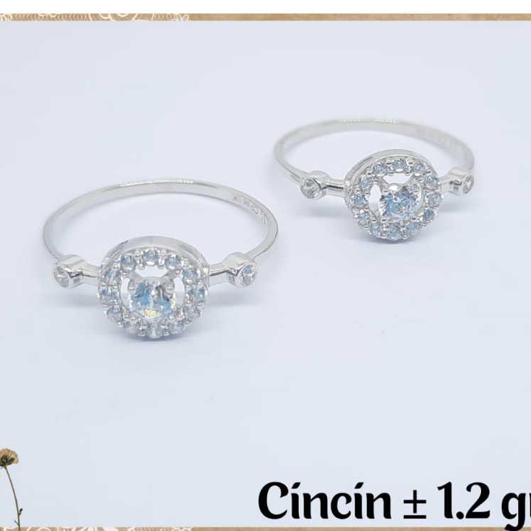 LMV Cincin Emas Kawin Wanita Couple Putih 375 8k ASLI