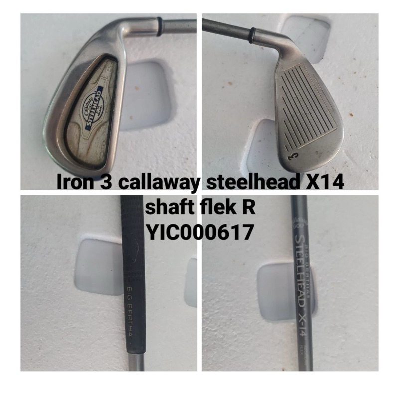 Stik golf Iron 3 callaway steelhead X14 / Honma Shaft flek R   Bekas second