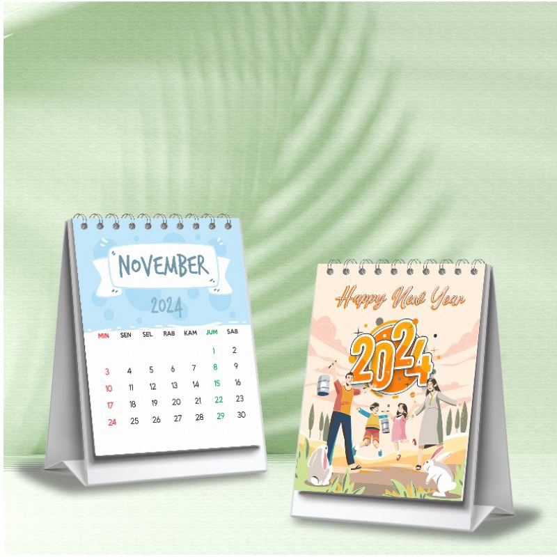 

Kalender 2024 Calendar Kerja Dinding Meja Duduk Harian Bulanan DwiBulan Premium Executive