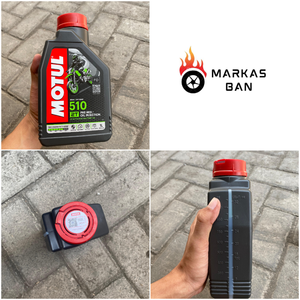 OLI MOTUL 2T 510 1LT // OLI SAMPING MOTUL 510 POWERLUBE 2T 1L ORI OLI SAMPING 2T MOTUL