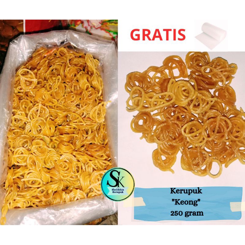 

Kerupuk Keong 250 gram / Kerupuk Bawang / Kerupuk Seblak / Kerupuk Udel / Kerupuk Mentah