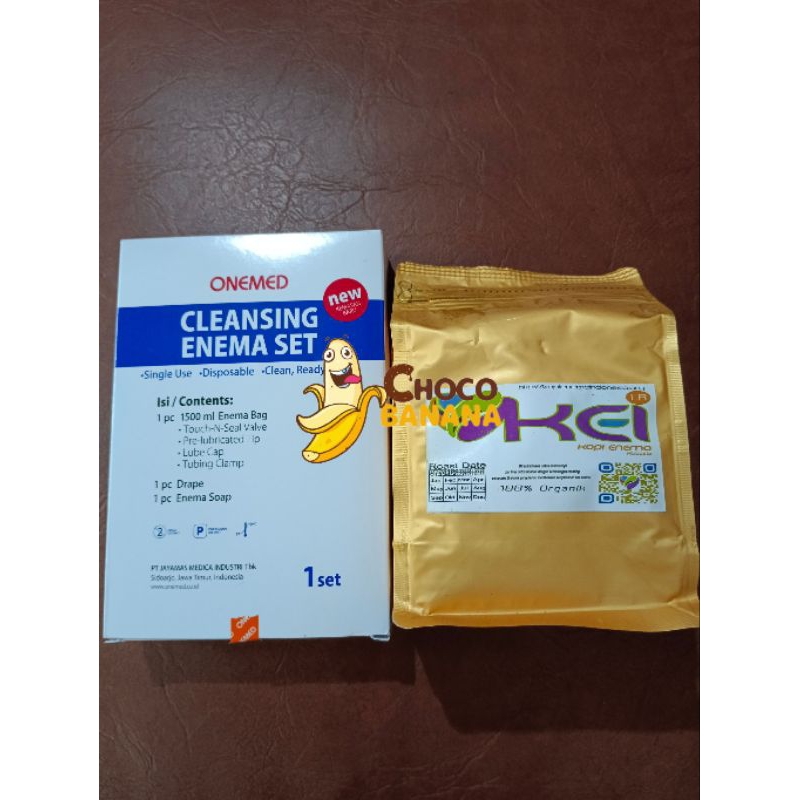 

Kopi Enema Kei ( Organik ) + Cleansing Enema Set Onemed