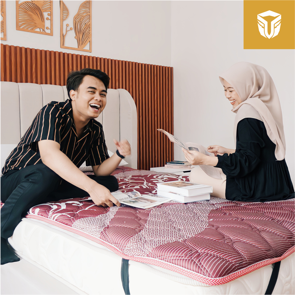WARRIOR FOAMATT - Matras Protector Tebal 5cm 180x200 | Matras Protektor Kasur Busa Lantai | Mattress