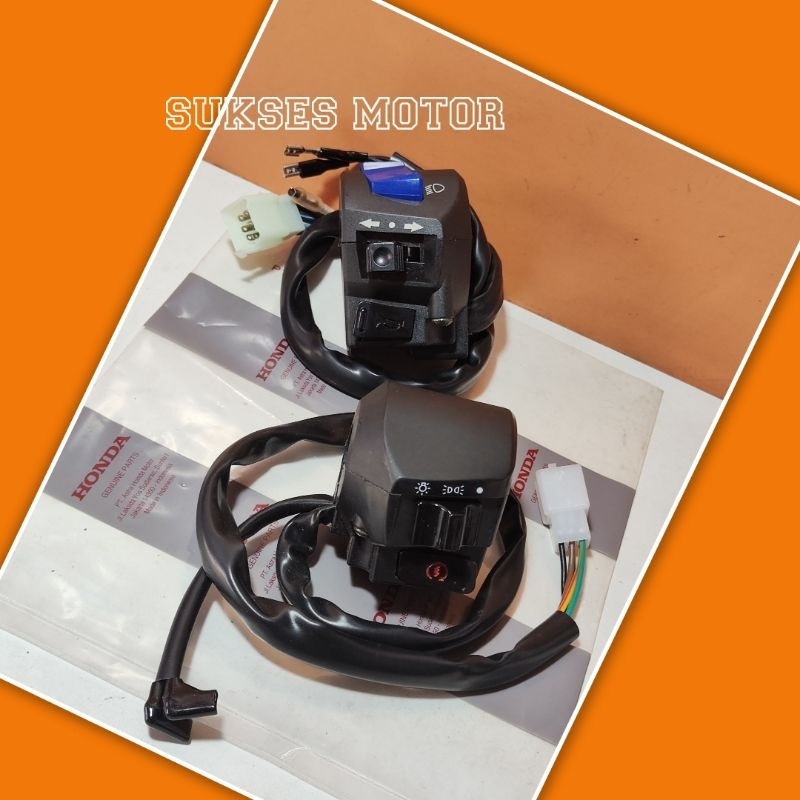 saklar holder set kiri kanan motor honda mega pro new verza old
