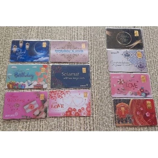 Emas LM Antam certycard Gift series 0,5gram/gr Asli original murah
